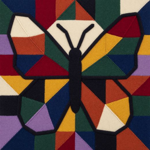 Geometric Butterfly — free Geometric Art Prints knitted art print