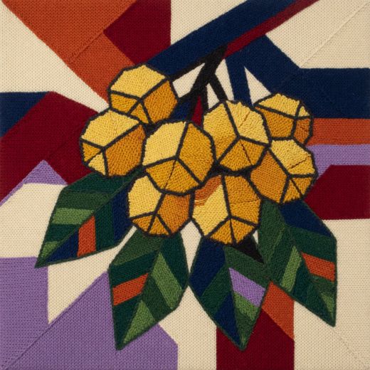 Cluster Of Lemons — free Geometric Art Prints knitted art print