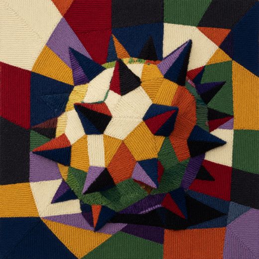 Spiky Fruit — free Geometric Art Prints knitted art print