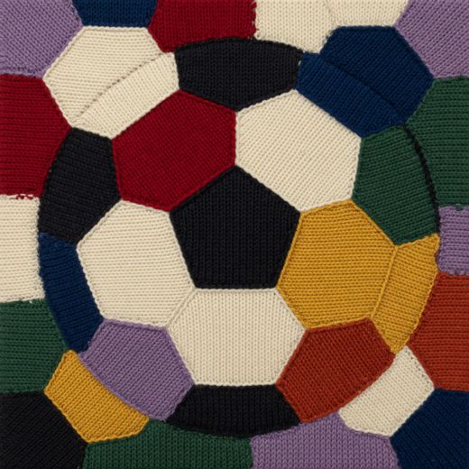 Soccer Ball — free Geometric Art Prints knitted art print
