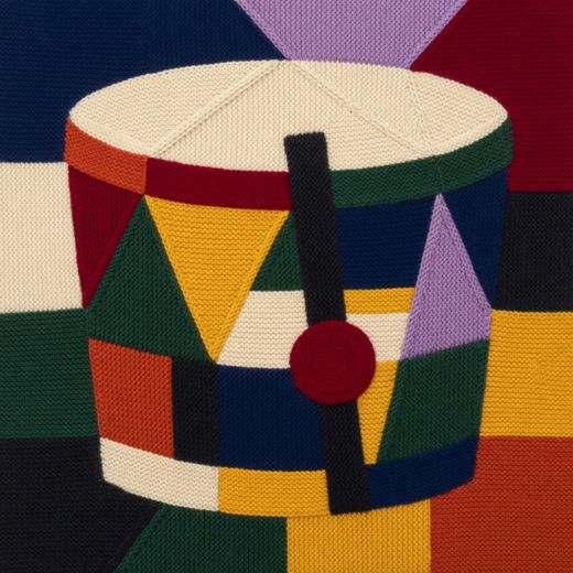 Toy Drum — free Geometric Art Prints knitted art print