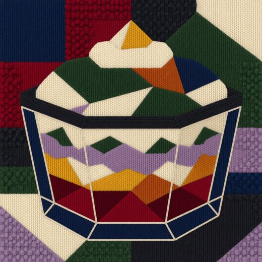 Trophy With Lid — free Geometric Art Prints knitted art print