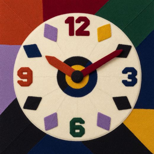 Wall Clock — free Geometric Art Prints knitted art print