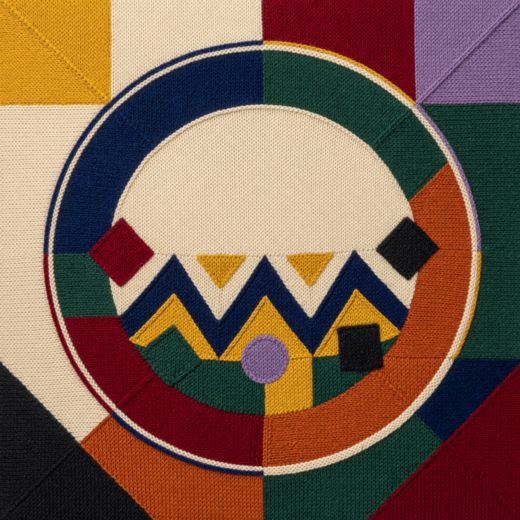 Circular Emblem Design — free Geometric Art Prints knitted art print