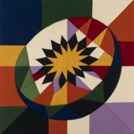 Star Sunburst Medallion — free Geometric Art Prints knitted art print