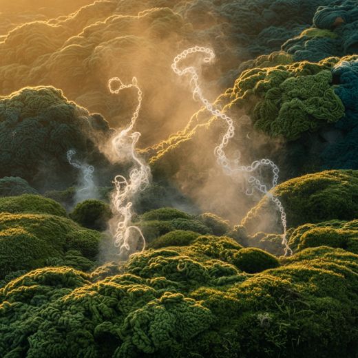 Lightning Over Moss — free Seasons in Yarn knitted art print
