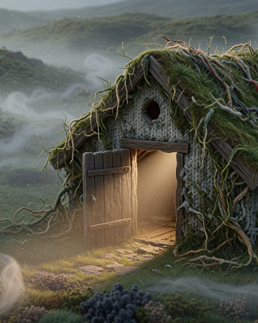 The Misty Turf House — free Arctic Story House poster print