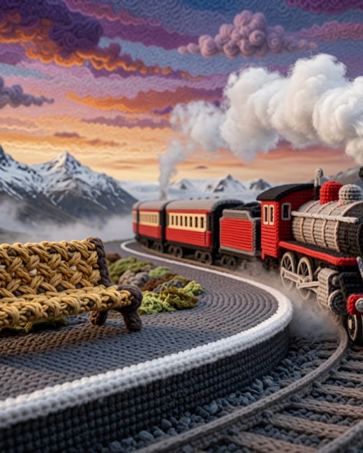 Steam Train in the Mountains — free Arctic Story House poster print