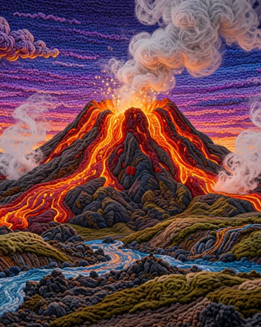 Volcano Eruption — free Arctic Story House poster print