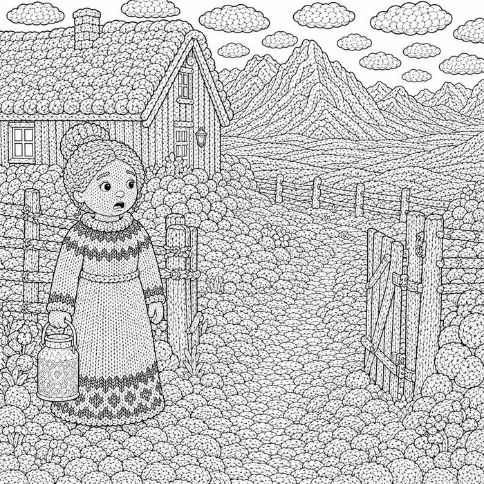 Búkolla coloring book preview page 3